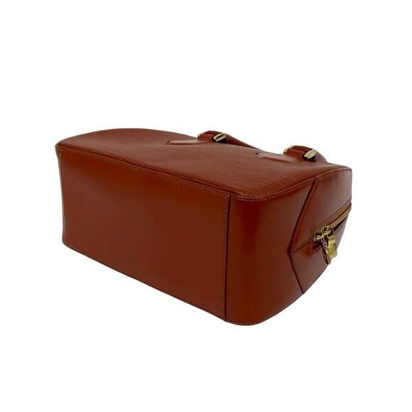 LOUIS VUITTON Authentic Brown Leather Boston Bag - Picture 8 of 9